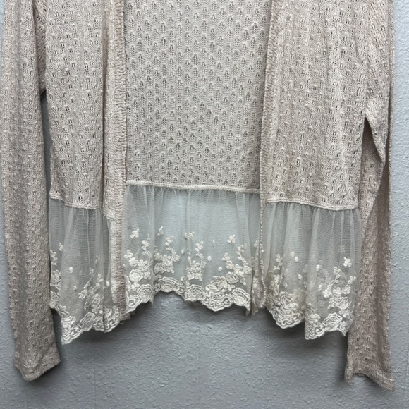 American Rag Fairy Ethereal Bohemian Cottage Prairie Twee Womens Cardigan Small - Picture 4 of 10
